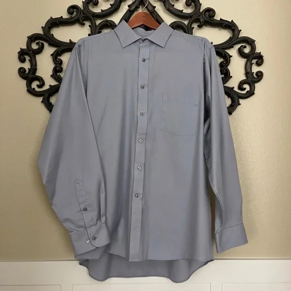 Van Heusen Men's Regular Fit Dress Shirt Wrinkle Free 17-34/35 - Picture 3 of 10